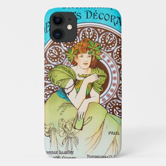 Alphonse Mucha Case-Mate iPhone Hülle (Rückseite)