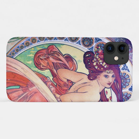 Alphonse Mucha Case-Mate iPhone Hülle (Rückseite (Horizontal))