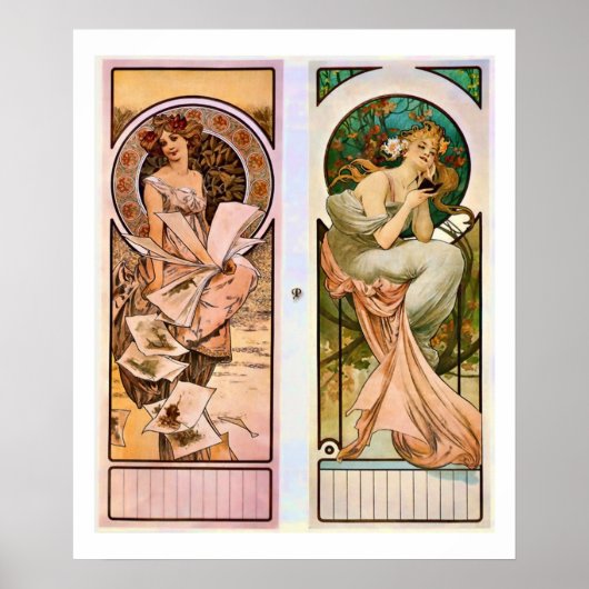 Alphonse Mucha Champagne Poster (Vorne)