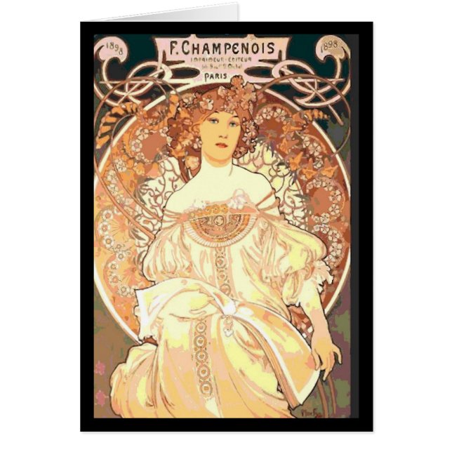Alphonse Mucha Champenois Woman (Vorne)