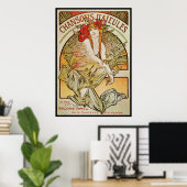 ALPHONSE MUCHA CHANSONS D`AJEULES POSTER (Heimbüro)