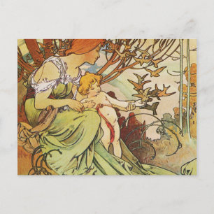Alphonse Mucha. Chocolat Masson/Mexicain 1897 Postkarte