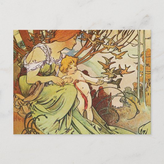 Alphonse Mucha. Chocolat Masson/Mexicain 1897 Postkarte (Vorderseite)
