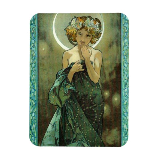 Alphonse Mucha Clair De Lune Magnet (Vertikal)