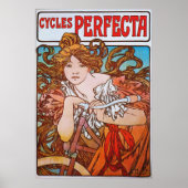 Alphonse Mucha. Cycles Perfecta, c.1897 Poster (Vorne)
