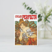 Alphonse Mucha - Cycles Perfecta Postkarte (Stehend Vorderseite)
