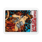 Alphonse Mucha - Cycles Perfecta Retro Art Nouveau Magnet (Horizontal)