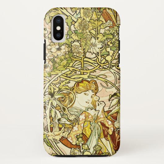 Alphonse Mucha - Dame With Daisy Case-Mate iPhone Hülle (Rückseite)