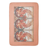 Alphonse Mucha Dance 1898 Jugendstil Vintag Badematte (Vorderseite Vertikal)