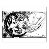 Alphonse Mucha Dance 1898 Jugendstil Vintag Gummistempel (Prägung)