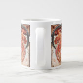 Alphonse Mucha Dance 1898 Jugendstil Vintag Jumbo-Tasse (Rückseite)