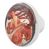 Alphonse Mucha Dance 1898 Jugendstil Vintag Keramikknauf (Rechts)