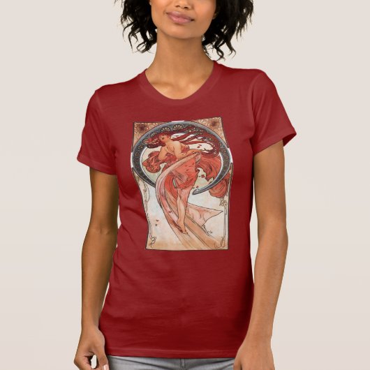 Alphonse Mucha Dance 1898 Jugendstil Vintag T-Shirt (Vorderseite)