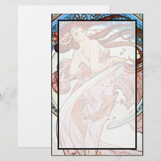 Alphonse Mucha Dance Briefpapier (Vorne/Hinten)