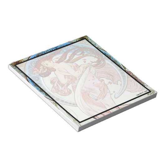 Alphonse Mucha Dance Notizblock (angewinkelt)