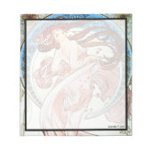 Alphonse Mucha Dance Notizblock (Vorderseite)