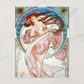 Alphonse Mucha Dance Postkarte (Vorderseite)