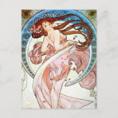 Alphonse Mucha Dance Postkarte (Vorderseite)