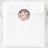 Alphonse Mucha Dance Runder Aufkleber (Tasche)