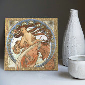 Alphonse Mucha "Dancing" Jugendstil Vintag Fliese