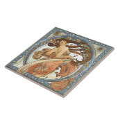 Alphonse Mucha "Dancing" Jugendstil Vintag Fliese (Seite)