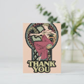 Alphonse Mucha Dankeskarten Postkarte (Stehend Vorderseite)