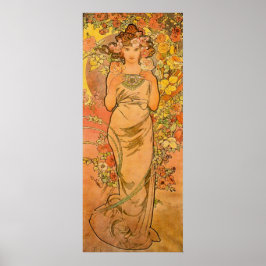 Alphonse Mucha Das Rose Poster