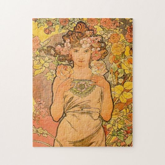 Alphonse Mucha das Rosen-Puzzlespiel Puzzle (Vertikal)
