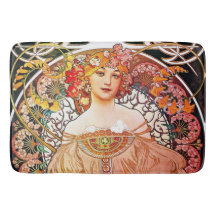 Alphonse Mucha Daydream Floral Vintage Art Nouveau