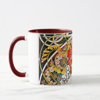 Alphonse Mucha Daydream Floral Vintage Art Nouveau Tasse