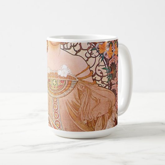 Alphonse Mucha - Daydream Kaffeetasse (VorderseiteRechts)