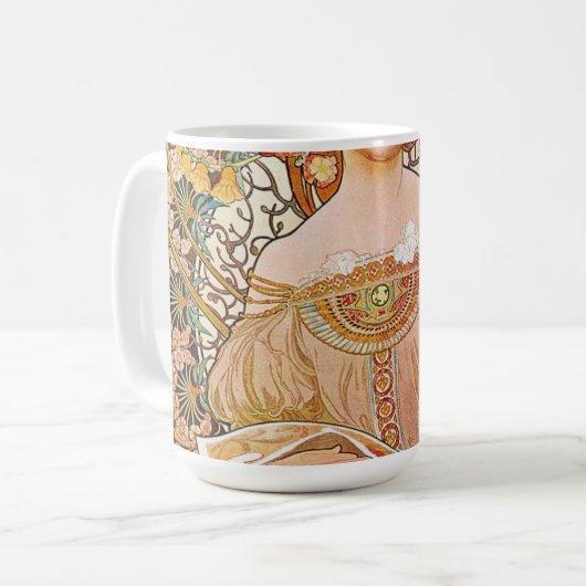 Alphonse Mucha - Daydream Kaffeetasse (Vorderseite Links)