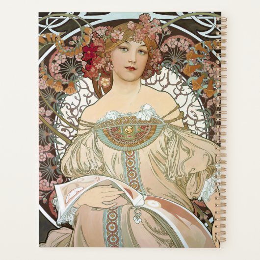 Alphonse Mucha Daydream Planer (Rückseite)