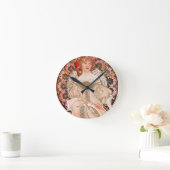 Alphonse Mucha: Daydream (Rêverie) Runde Wanduhr (Zuhause)