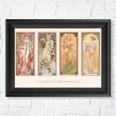 Alphonse Mucha der Four Seasons Serie Poster