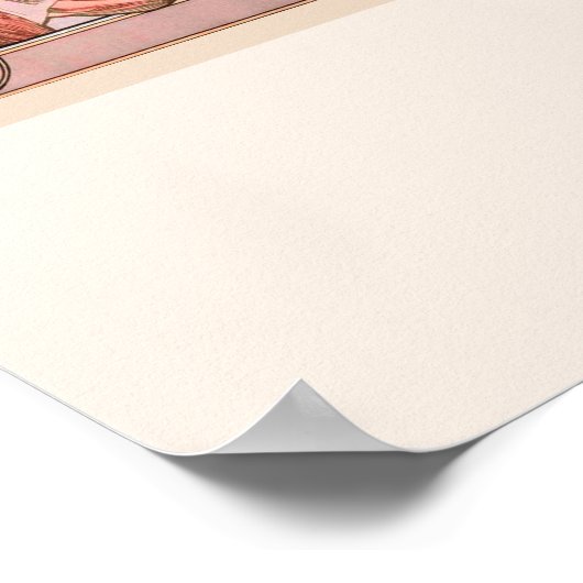 Alphonse Mucha der Four Seasons Serie Poster (Ecke)