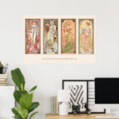 Alphonse Mucha der Four Seasons Serie Poster (Heimbüro)