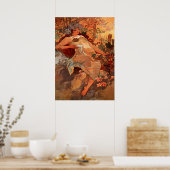 Alphonse Mucha - Der Herbst - die Jahreszeiten Poster (Küche)