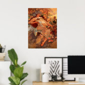 Alphonse Mucha - Der Herbst - die Jahreszeiten Poster (Heimbüro)