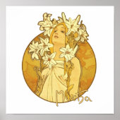 Alphonse Mucha - Die Blume Poster (Vorne)