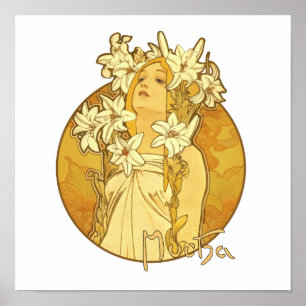 Alphonse Mucha - Die Blume Poster