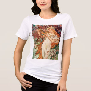 Alphonse Mucha, Die Jahreszeiten (1896) Frühling Tri-Blend Shirt