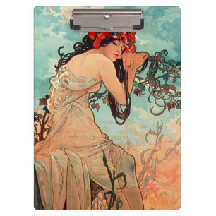 Alphonse Mucha, Die Jahreszeiten, Sommer (1896) Klemmbrett