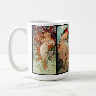 Alphonse Mucha, Die Vier Jahreszeiten (1896) Kaffeetasse