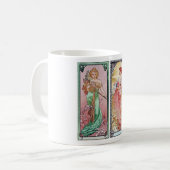 Alphonse Mucha , Die vier Jahreszeiten, 1900 Kaffeetasse (Vorderseite Links)