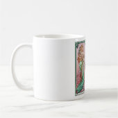 Alphonse Mucha , Die vier Jahreszeiten, 1900 Kaffeetasse (Links)