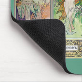 Alphonse Mucha , "Die vier Jahreszeiten" Mousepad (Ecke)