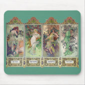 Alphonse Mucha , "Die vier Jahreszeiten" Mousepad (Vorne)