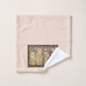 Alphonse Mucha - Die Zeiten des Tages Badhandtuch Set (Waschlappen)