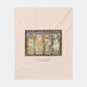 Alphonse Mucha - Die Zeiten des Tages Fleecedecke (Vorderseite)